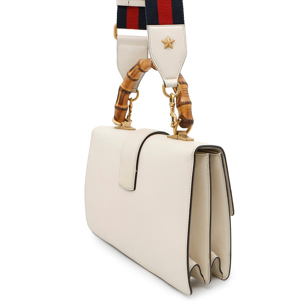 Gucci Dionysus 2-Way Ivory Red448075 Bamboo Leather Green Handbag