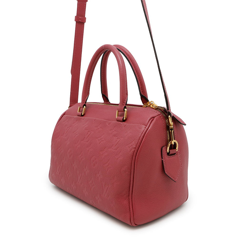 Louis Vuitton Speedy BandouliereNM Rose pruyereM43736 Monogram Leather Empreinte Handbag