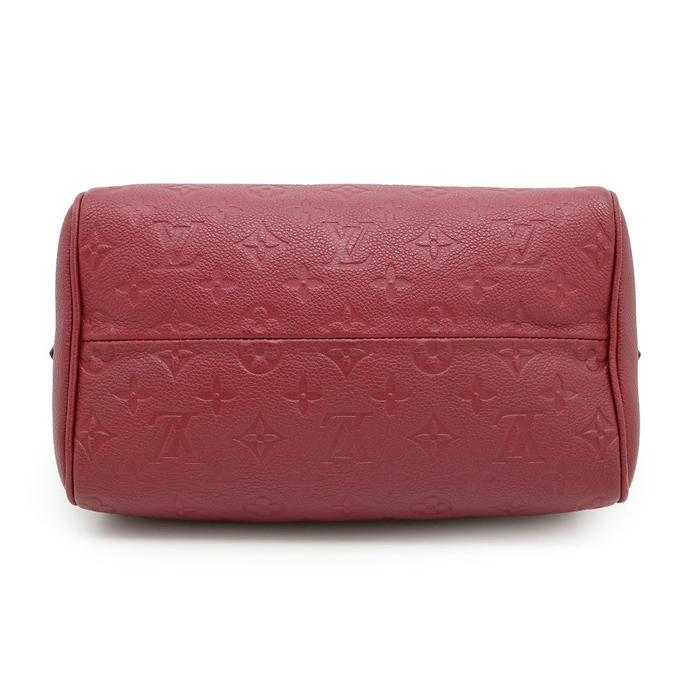 Louis Vuitton Speedy Bandouliere scarletM44145 Monogram Leather Empreinte Handbag