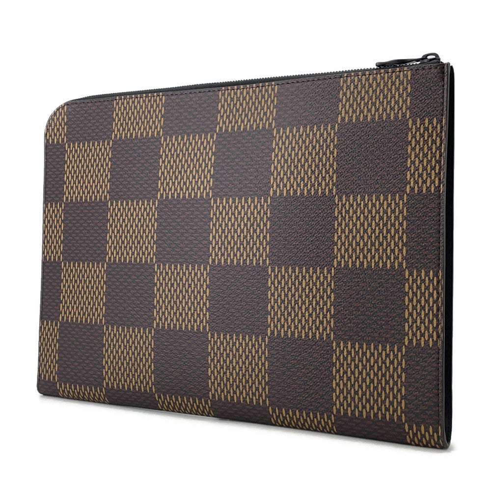 Louis Vuitton Pochette Jour NoirN60390 Ebene Giant Damier Canvas Clutch Bag