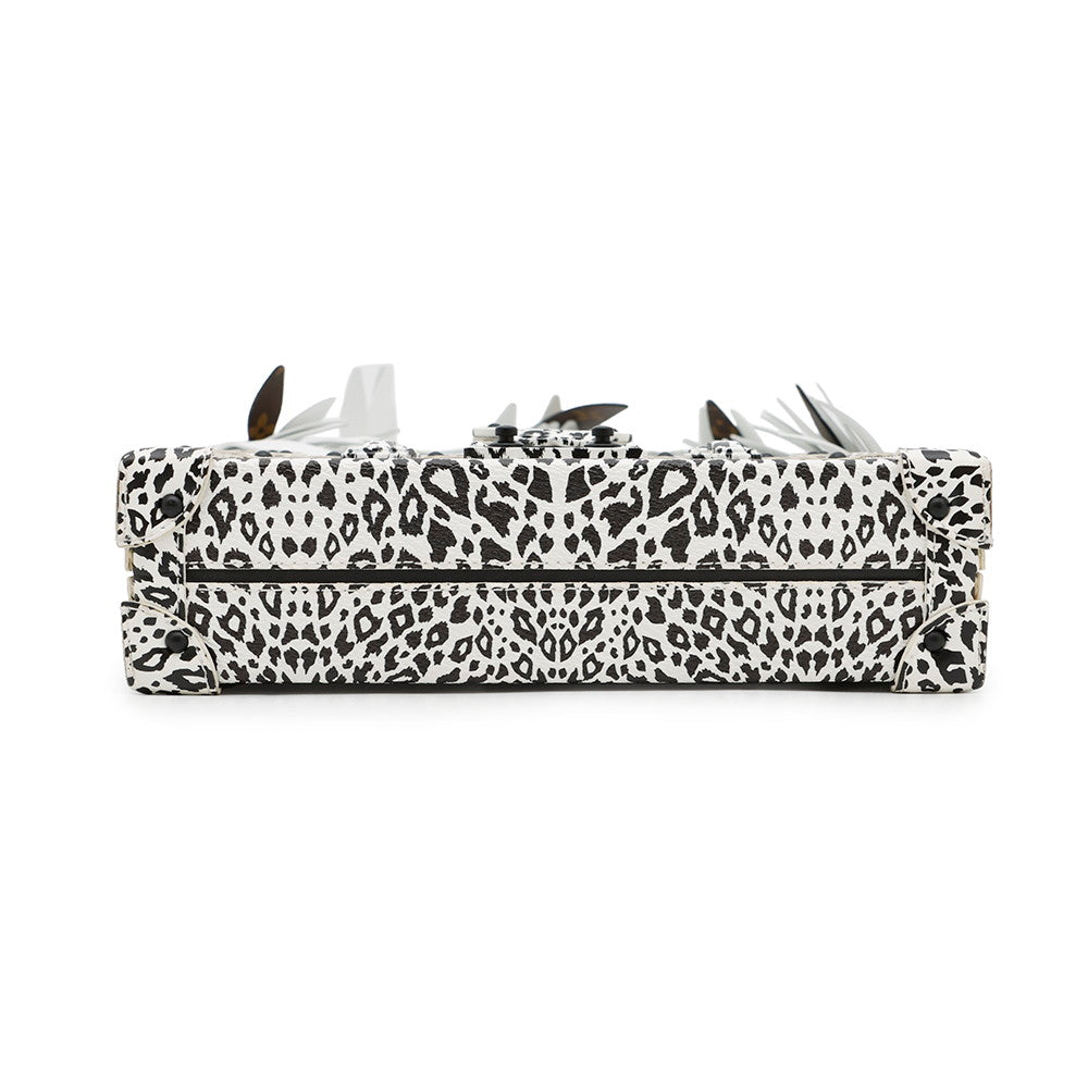 Louis Vuitton Petite Mal Dalmatian Nether Feather Leather Black White Handbag