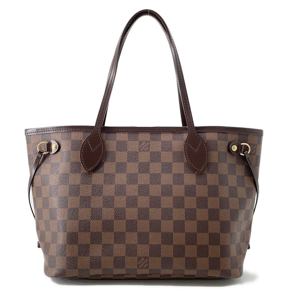Louis Vuitton Neverfull RedN51109 Ebene Damier Canvas Tote Bag 2