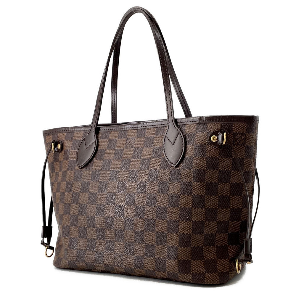 Louis Vuitton Neverfull RedN51109 Ebene Damier Canvas Tote Bag 2