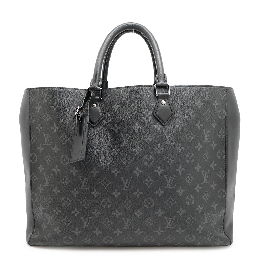 Louis Vuitton Grand Sac NoirM44733 Eclipse Monogram Handbag 2