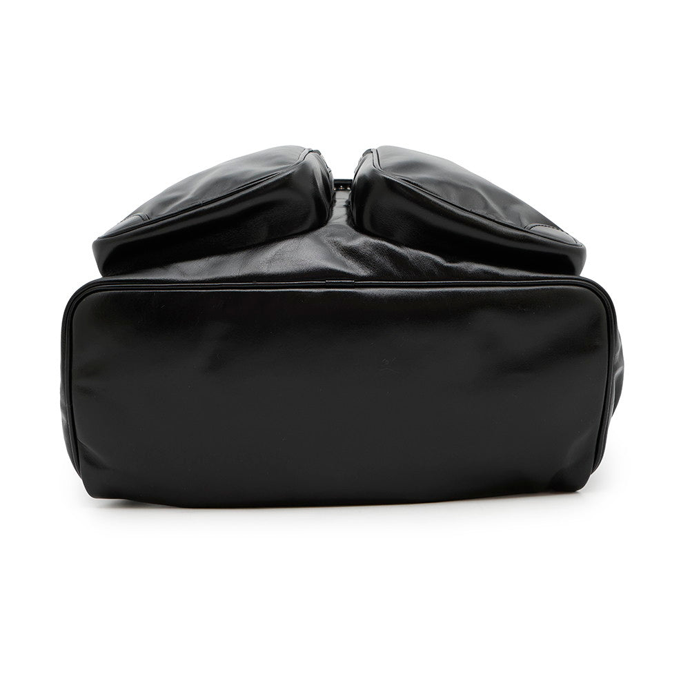 Louis Vuitton Montsouris Cargo Backpack BlackM13983 Nightgown Leather Calf