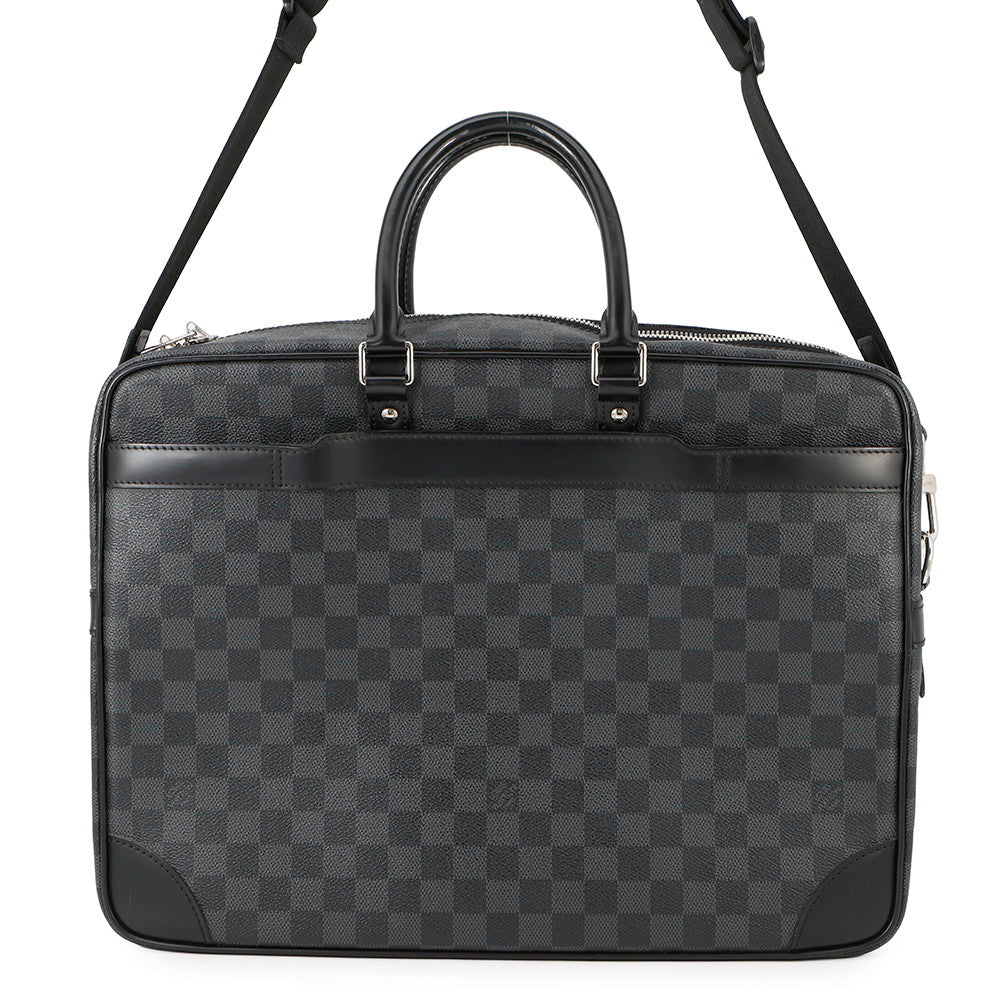 Louis Vuitton Port Documan Voyajaj NoirN41123 Graphite GM Damier Handbag