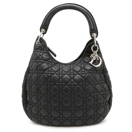 Dior Canage One Shoulder Bag Leather Black