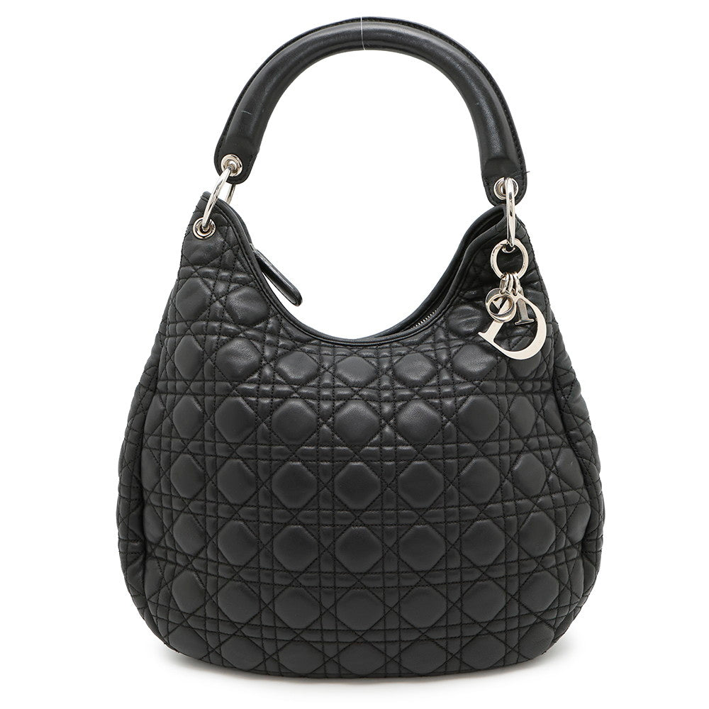 Dior Shoulder Bag ?Cannage One Leather Black