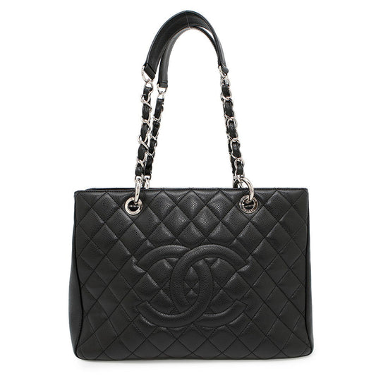 Chanel GST ChainTote BlackA50995 Caviar Leather Tote Bag