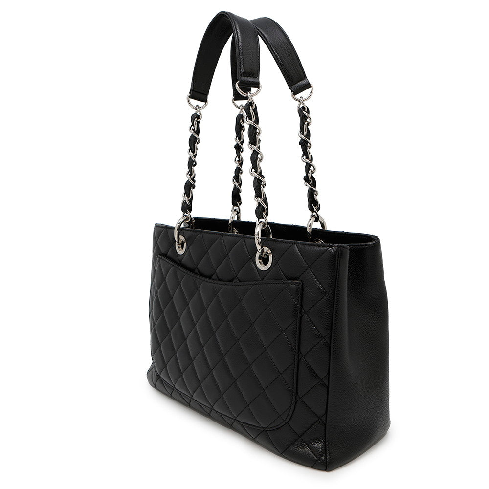 Chanel GST ChainTote BlackA50995 Caviar Leather Tote Bag