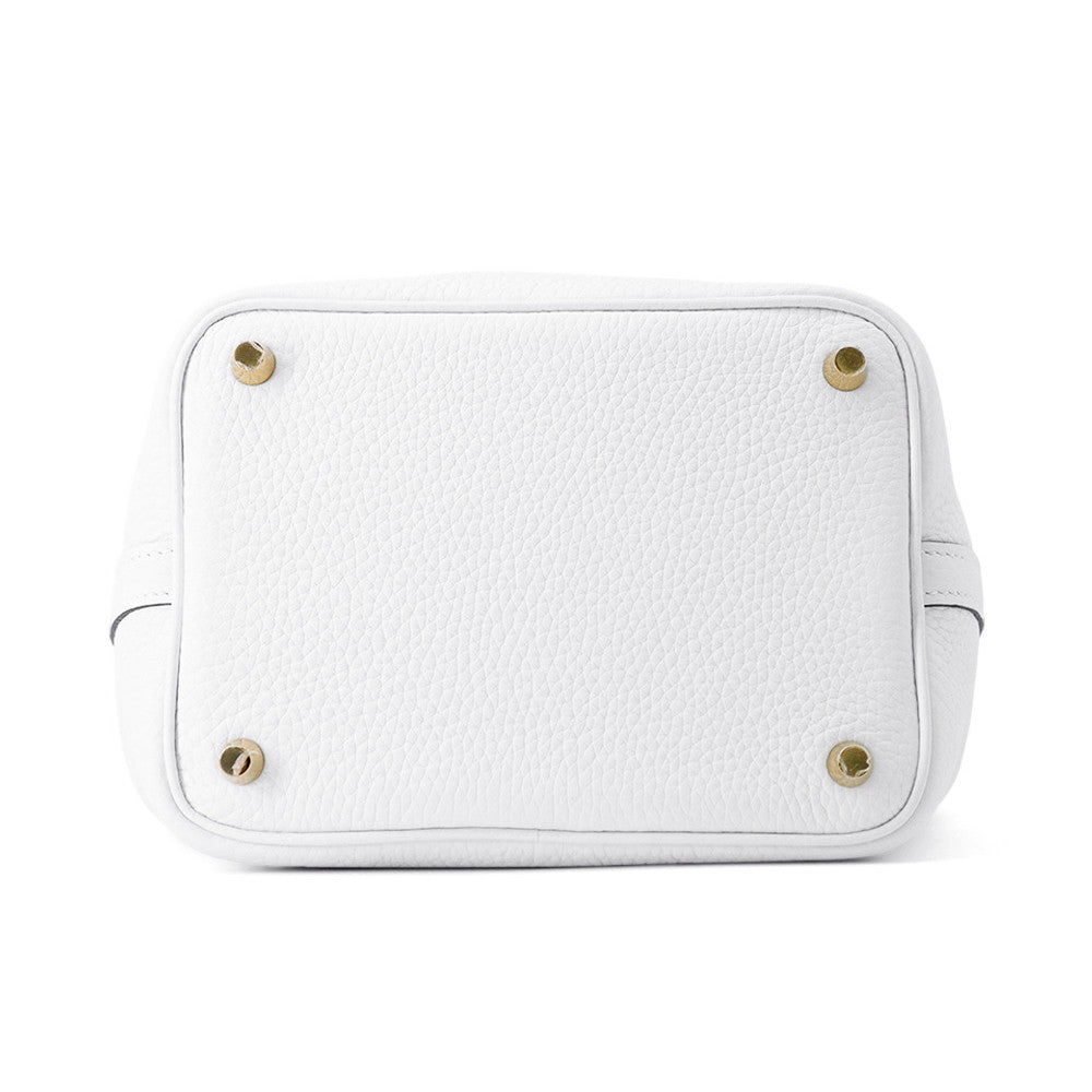 Picotin Lock Eclat New Sesame Taurillon Clemence Leather White Travel Bag