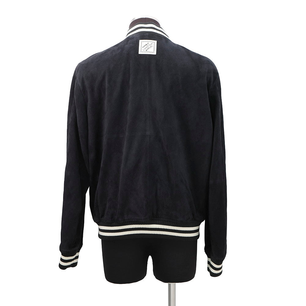 Louis Vuitton Embellished Bomber Jacket one Leather Calf Lambskin Apparel