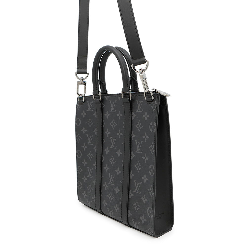 Louis Vuitton Sac Plat NoirM46098 Eclipse Monogram Handbag