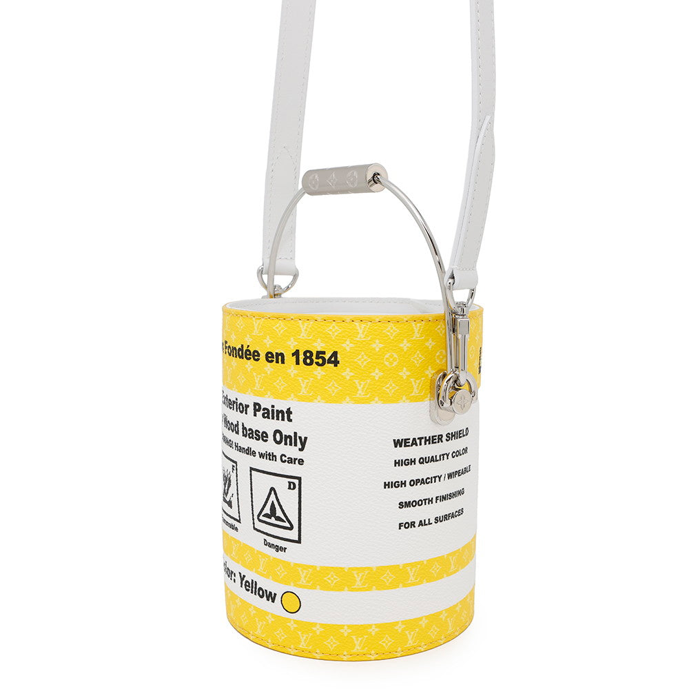 Louis Vuitton Paint Can YellowM81593 Canvas Leather Handbag