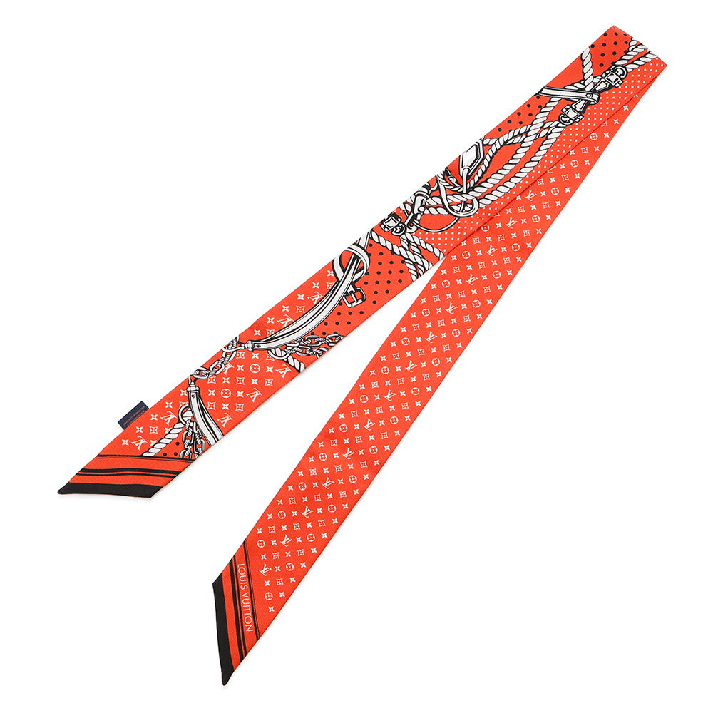 Louis Vuitton Scarf Sailor BandeauBB VermillionM79821 Silk 100