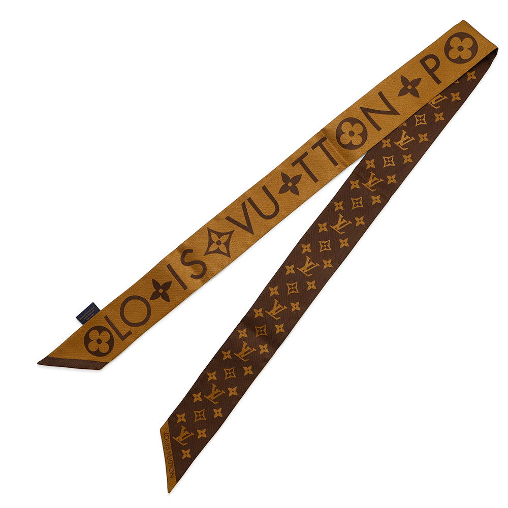 Louis Vuitton Scarf Infinity Bandeau BB BrownM90679 Silk Monogram
