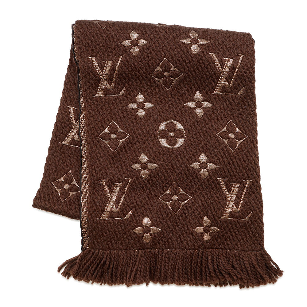 Louis Vuitton Echarpe Logo Mania Shine MarronM71383 Handbag