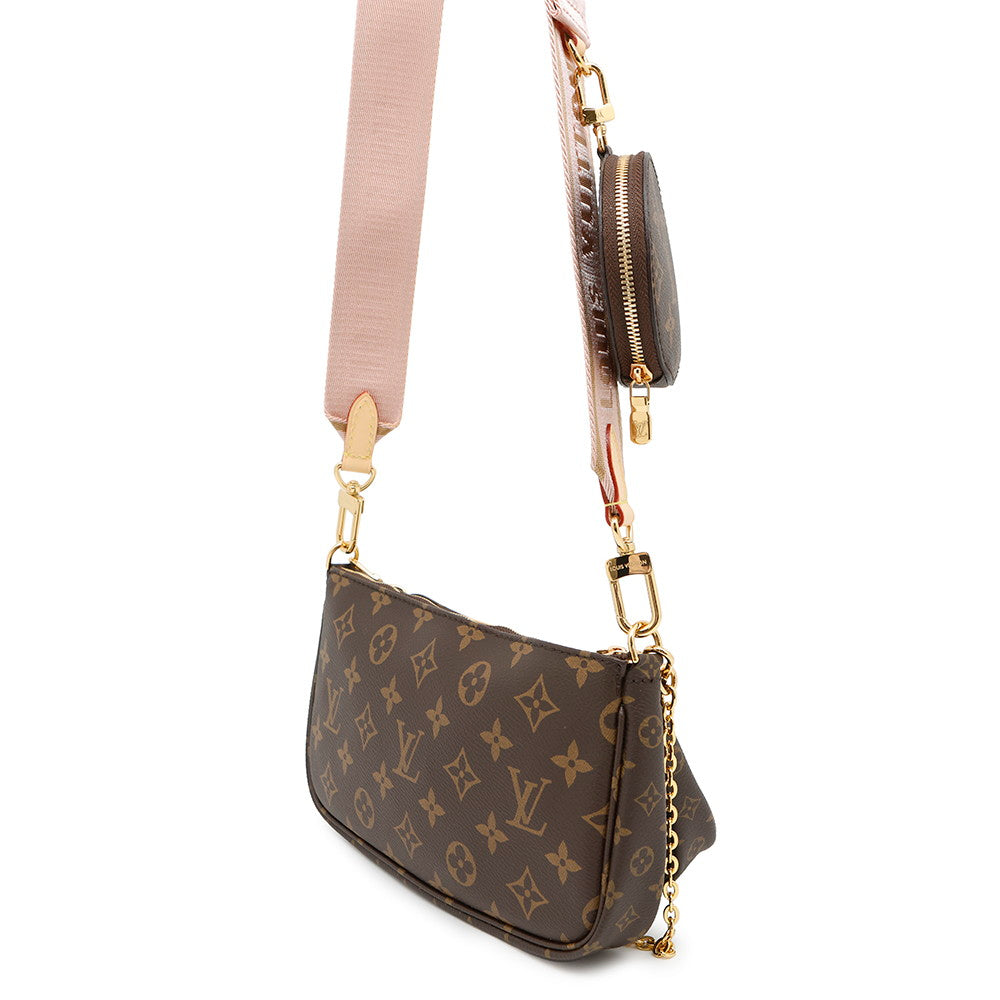 Louis Vuitton Multi Pochette Accessoires Rose claireM44840 Monogram Clutch Bag 2