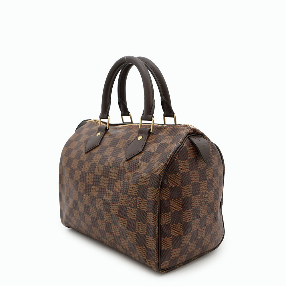 Louis Vuitton Speedy RedN41365 Ebene Canvas Damier Handbag