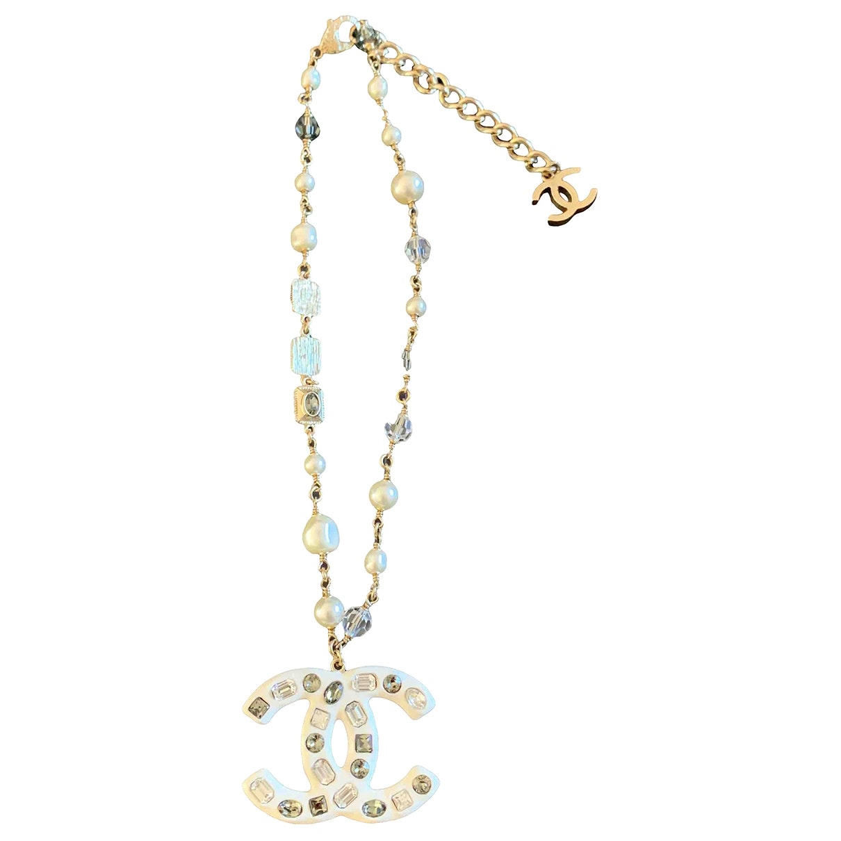 Chanel CC Gold Metal Necklaces