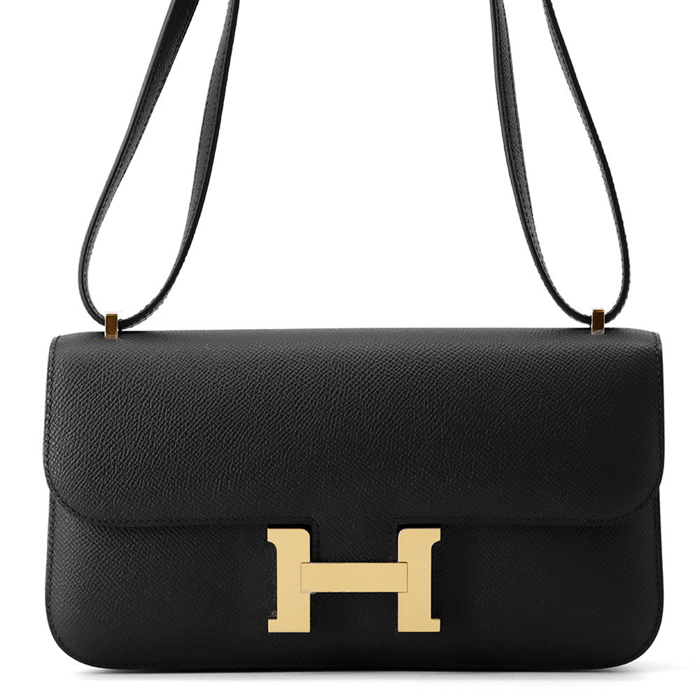 Constance Elan Miroir Epsom Handbag Black Travel Bag