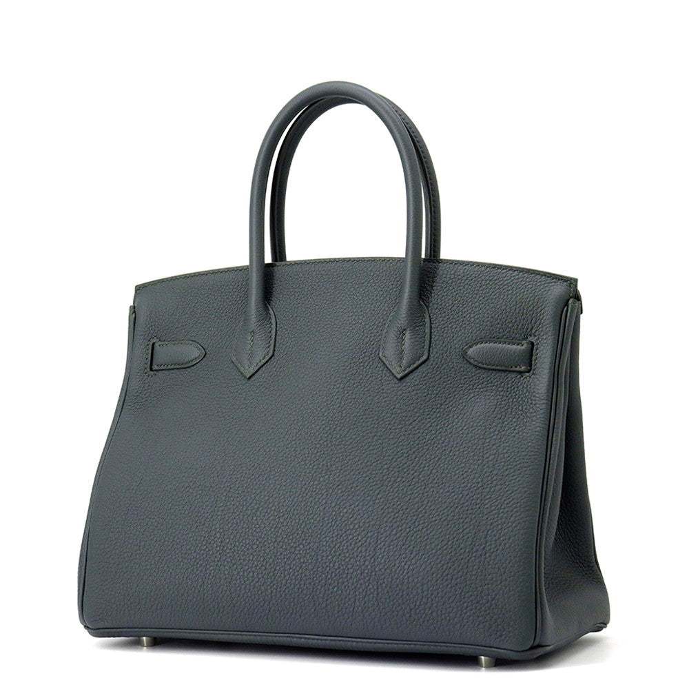 Birkin Vert Mangrove Togo Size Handbag Leather Travel Bag