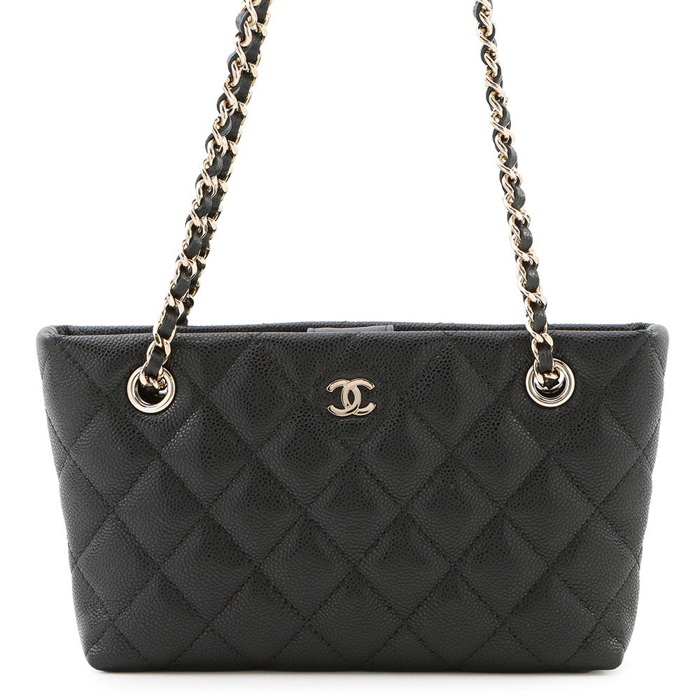 Chanel Timeless Classics Line ChainClutch BlackAP4423 Caviar Leather Clutch Bag