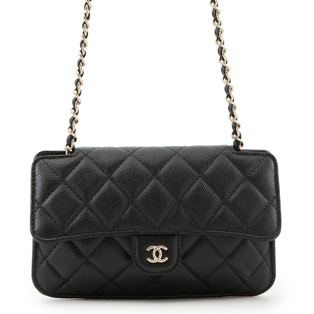 Chanel Eco Matelasse MulticolorAP2095 Caviar Nylon Black Leather Handbag
