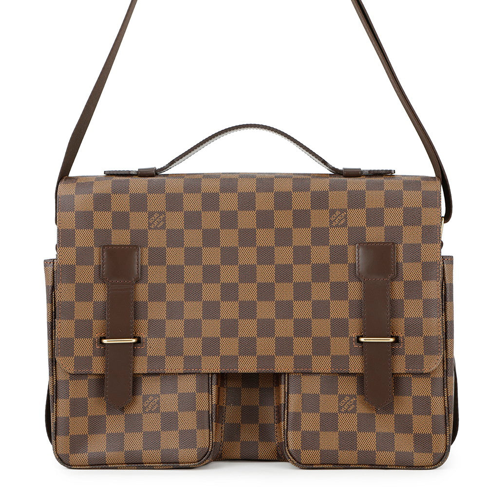 Louis Vuitton Broadway RedN42270 Ebene Damier Canvas Handbag 2
