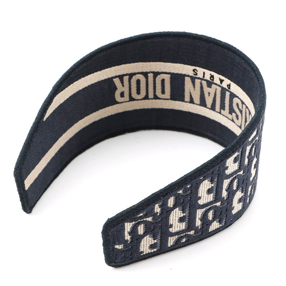 Dior Oblique Headband Navy Handbag Canvas Travel Bag