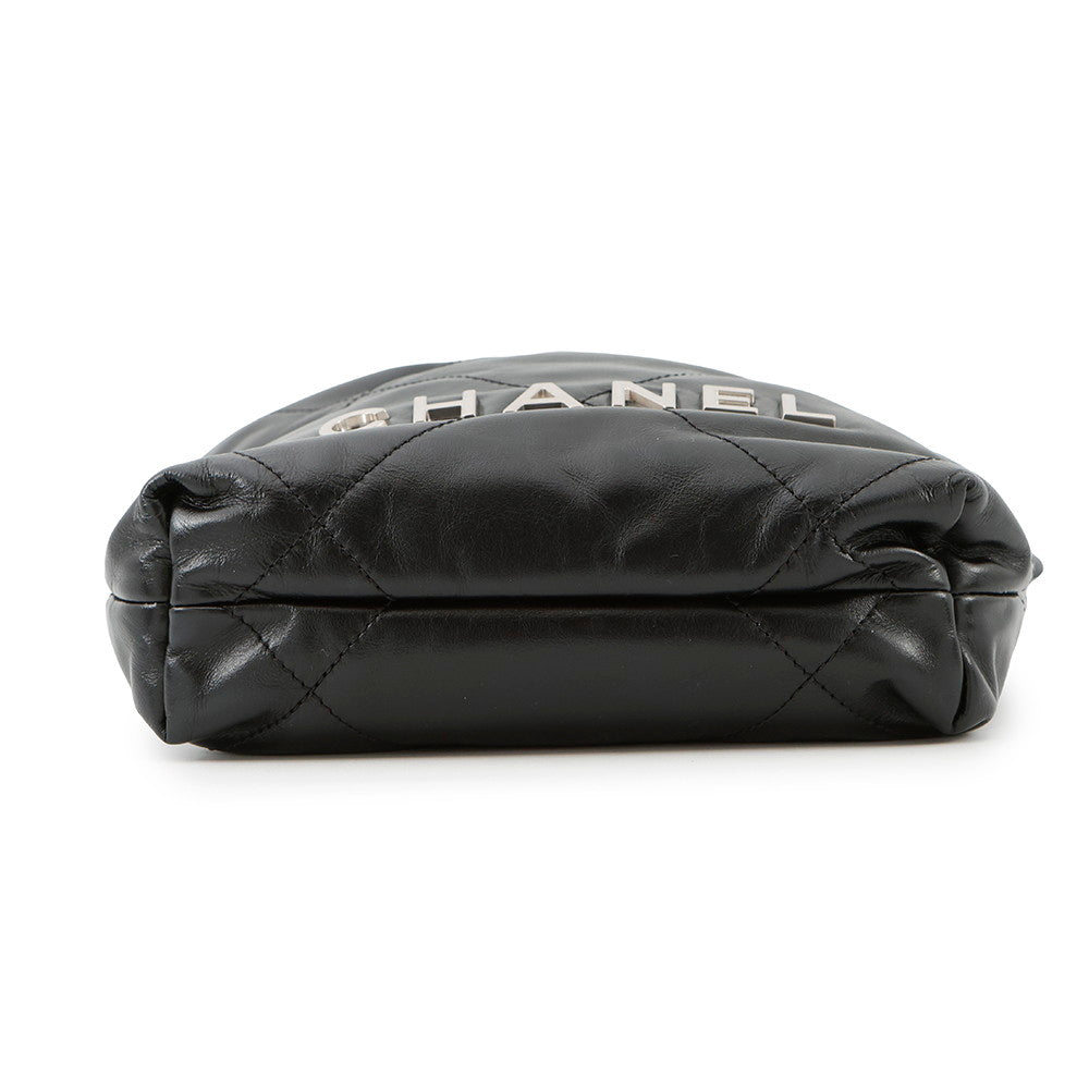 Chanel CHANEL22 ChainShoulder BlackAS3980 Shiny Calf Leather Shoulder Bag