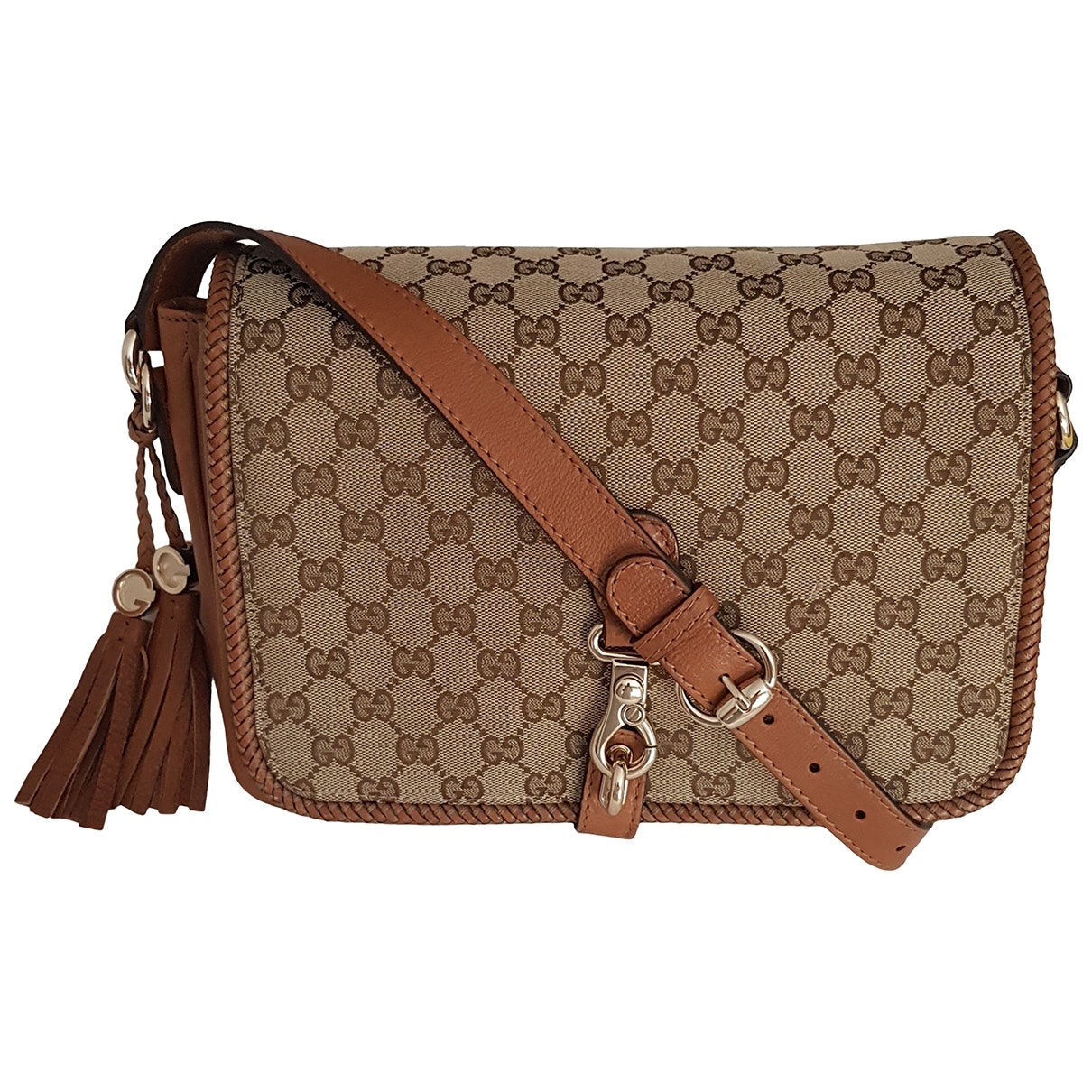 Gucci marrakech beige cloth handbag
