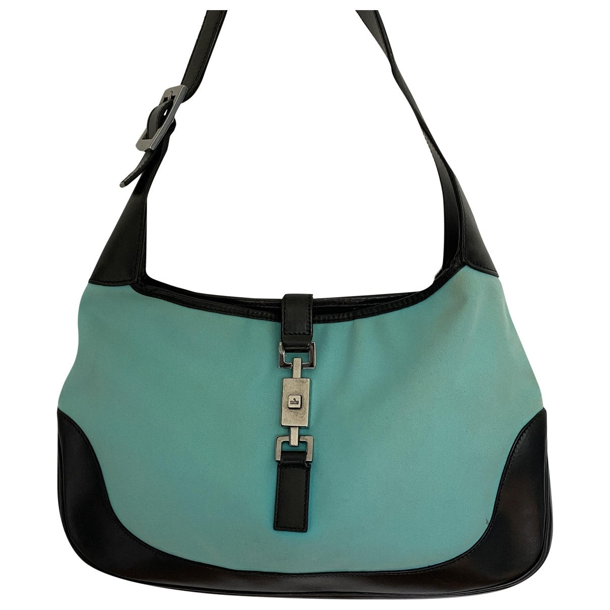 Gucci jackie blue cloth handbag