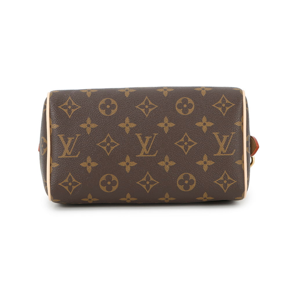 Louis Vuitton Speedy Bandouliere BrownM46222 Monogram Red Handbag