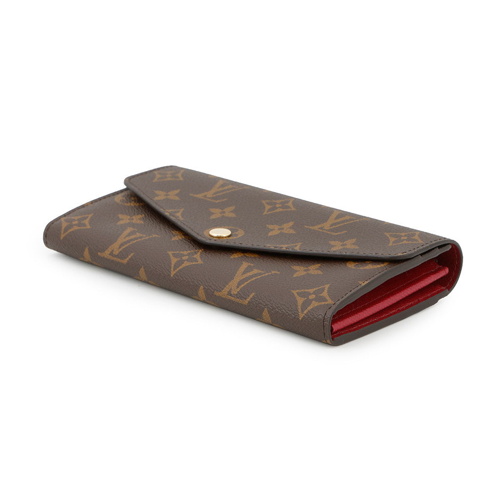 Louis Vuitton Portefeuille Sarah FuchsiaM62234 Monogram Handbag