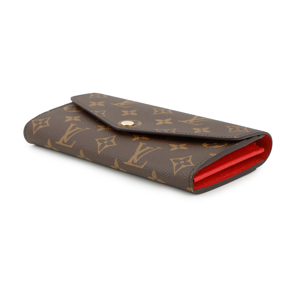 Louis Vuitton Portefeuille Sarah CoquelicotM62236 Monogram Handbag