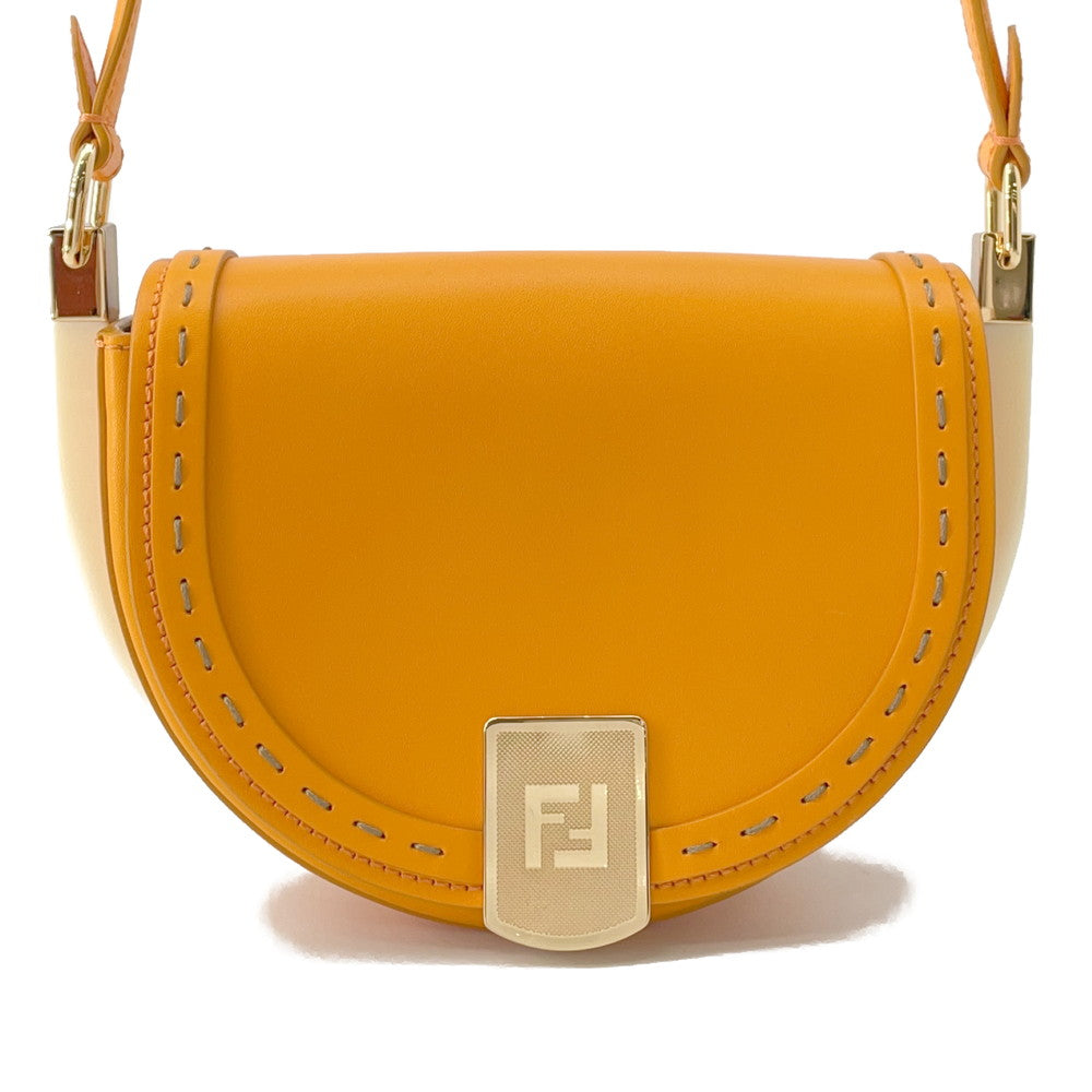 Fendi Shoulder Bag ?Moonlight Orange8BT346 Leather