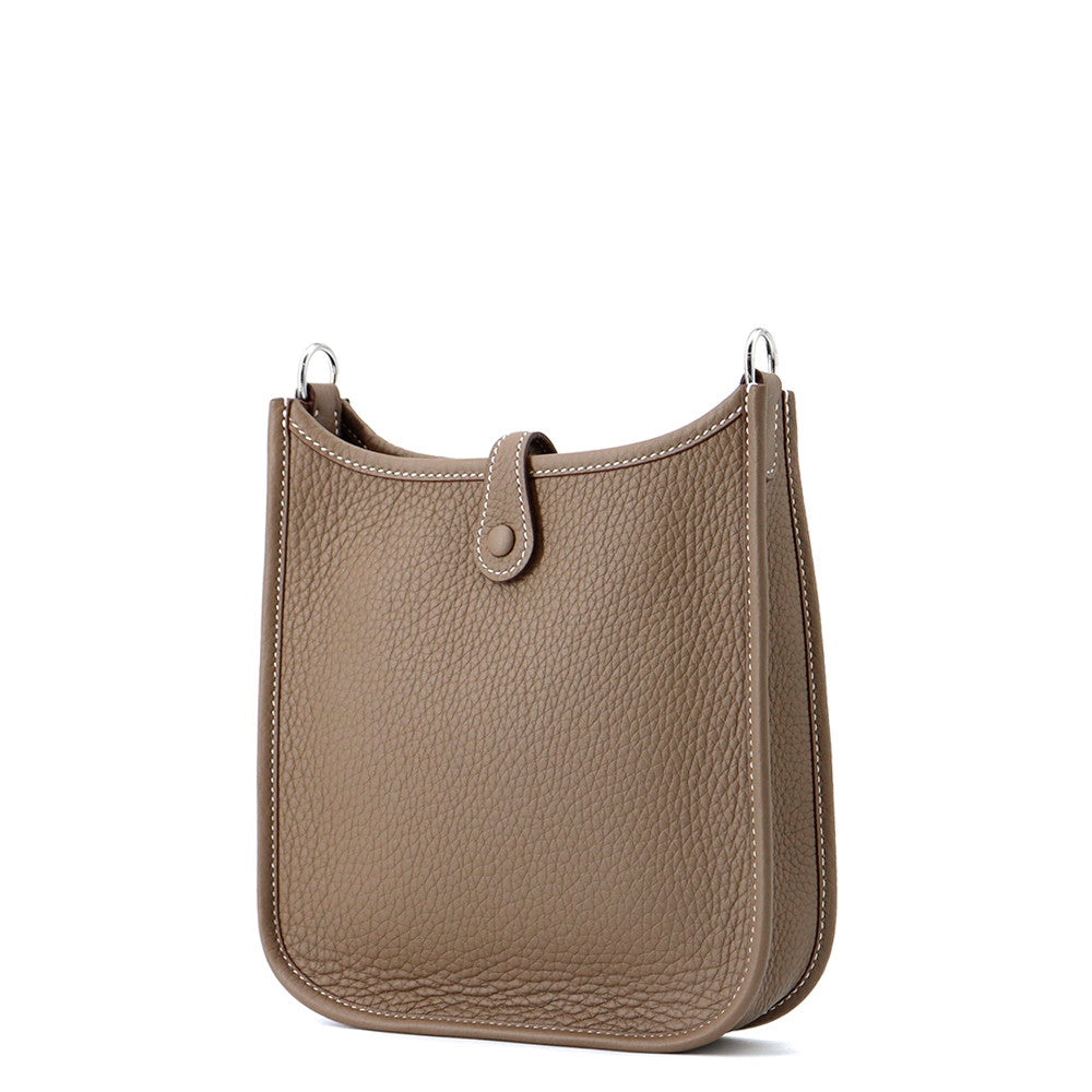 Evelyne Long Etoupe Indigo Taurillon Clemence Size Blue Travel Bag