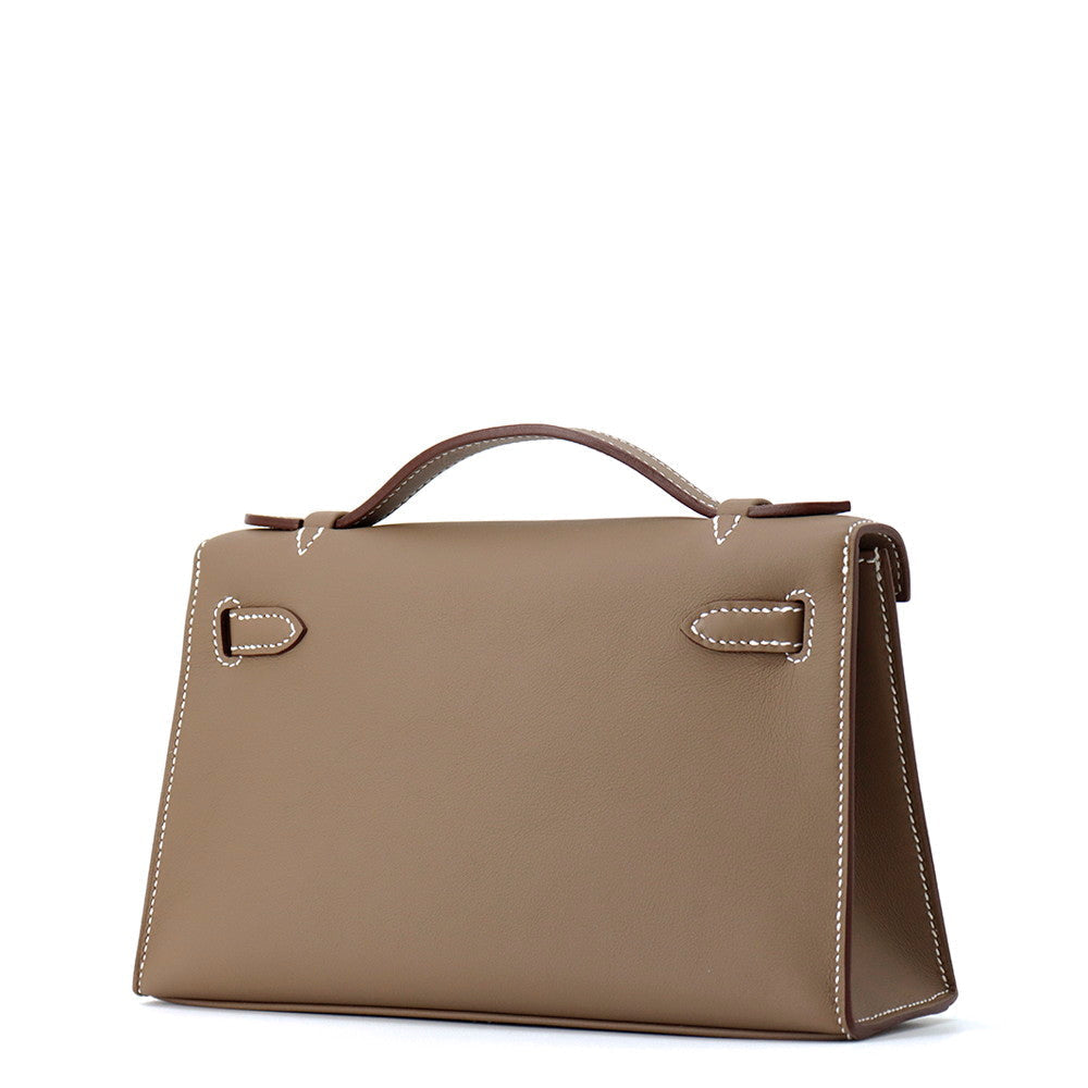 Pochettekelly Etoupe Swift Handbag Leather Travel Bag