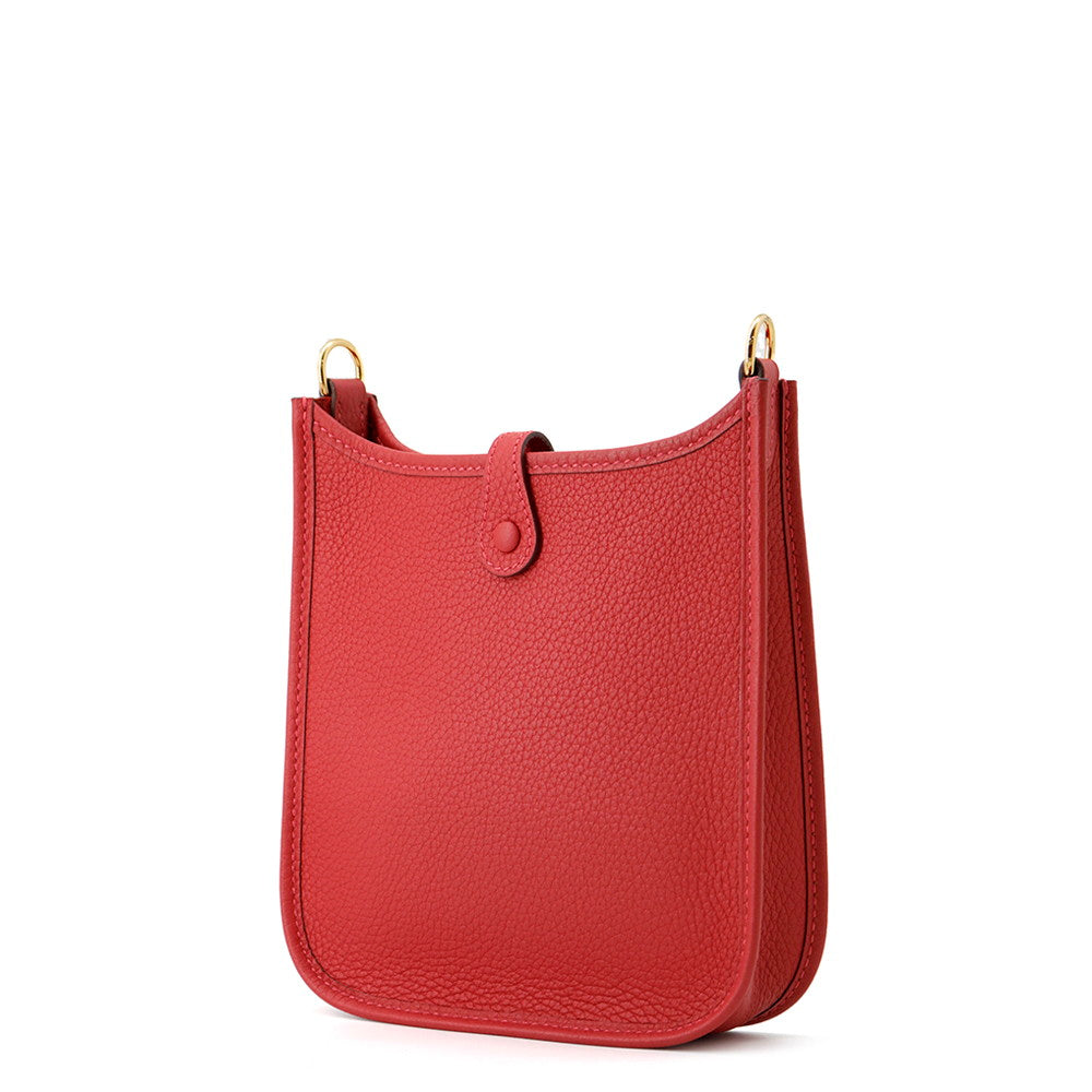 Evelyne Long Rouge Piman Taurillon Clemence Size Travel Bag