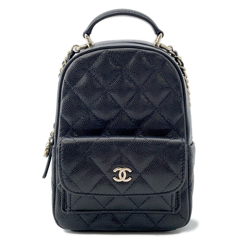 Chanel Matelasse Timeless Classics Backpack BlackAP3753 Caviar Leather 2
