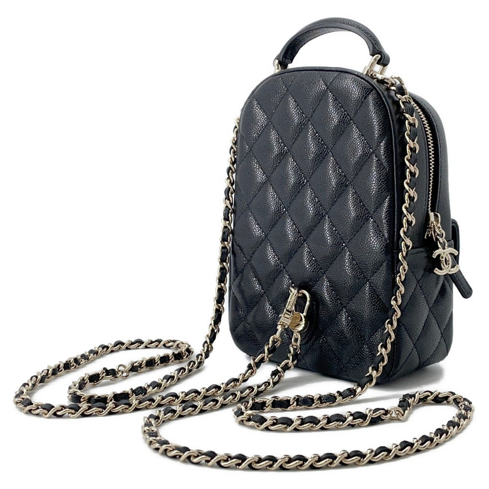 Chanel Matelasse Timeless Classics Backpack BlackAP3753 Caviar Leather 2