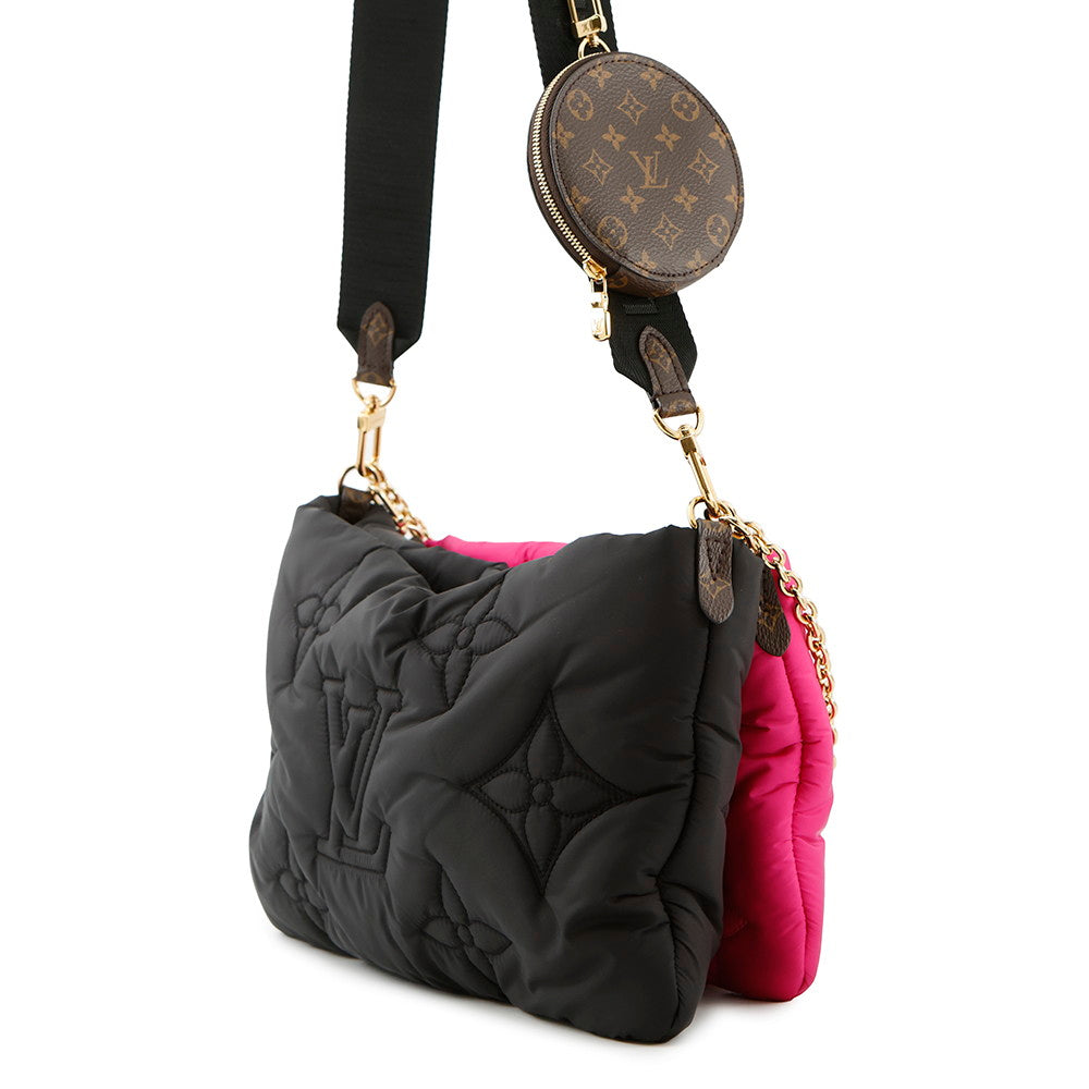 Louis Vuitton Maxi Multi-Pochette Accessoires FuchsiaM58980 Recycled Monogram Noir Clutch Bag
