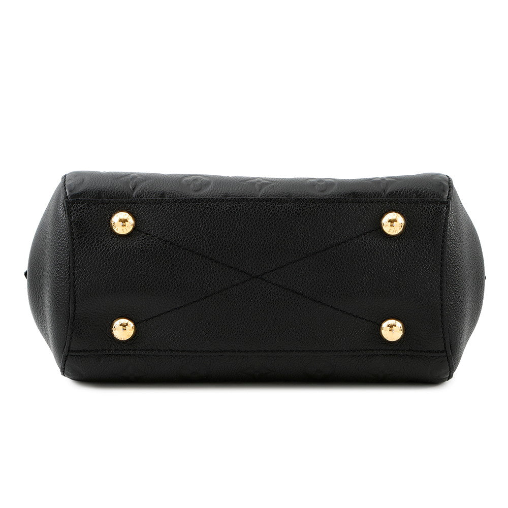 Louis Vuitton Montaigne NoirM41053 Monogram Empreinte Leather Handbag