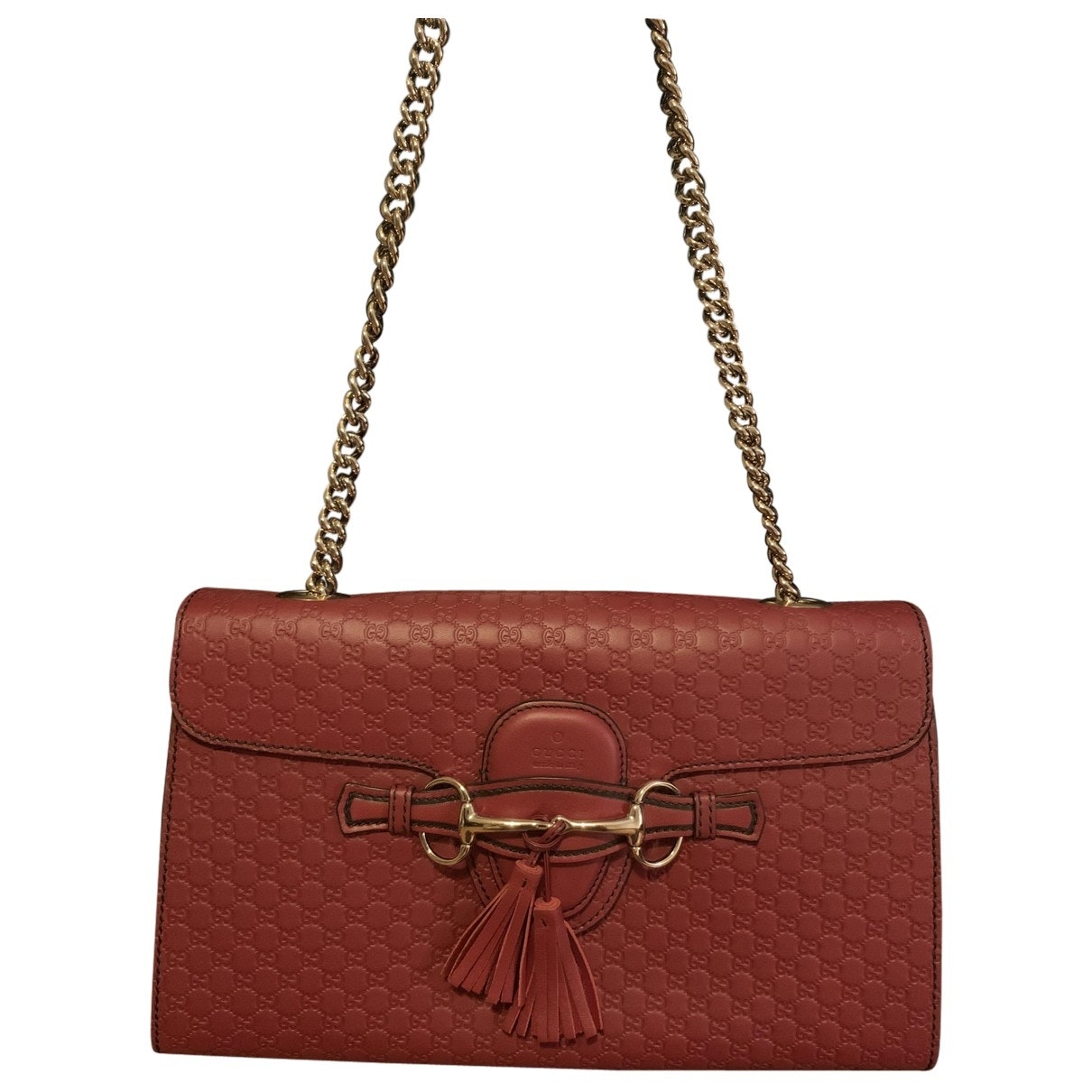 Gucci hysteria red leather handbag
