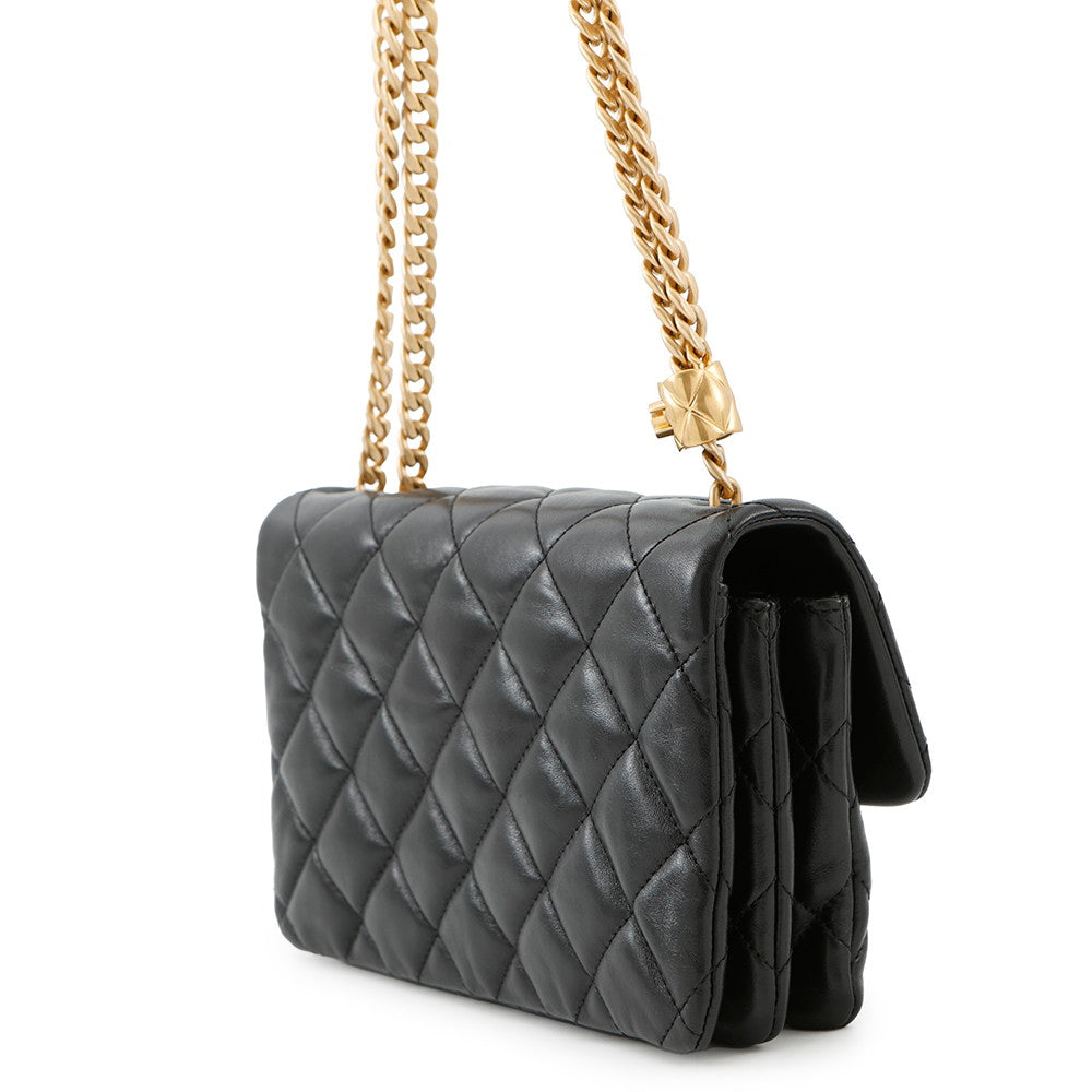 Chanel Matelasse ChainShoulder BlackAS3393 Lambskin Shoulder Bag