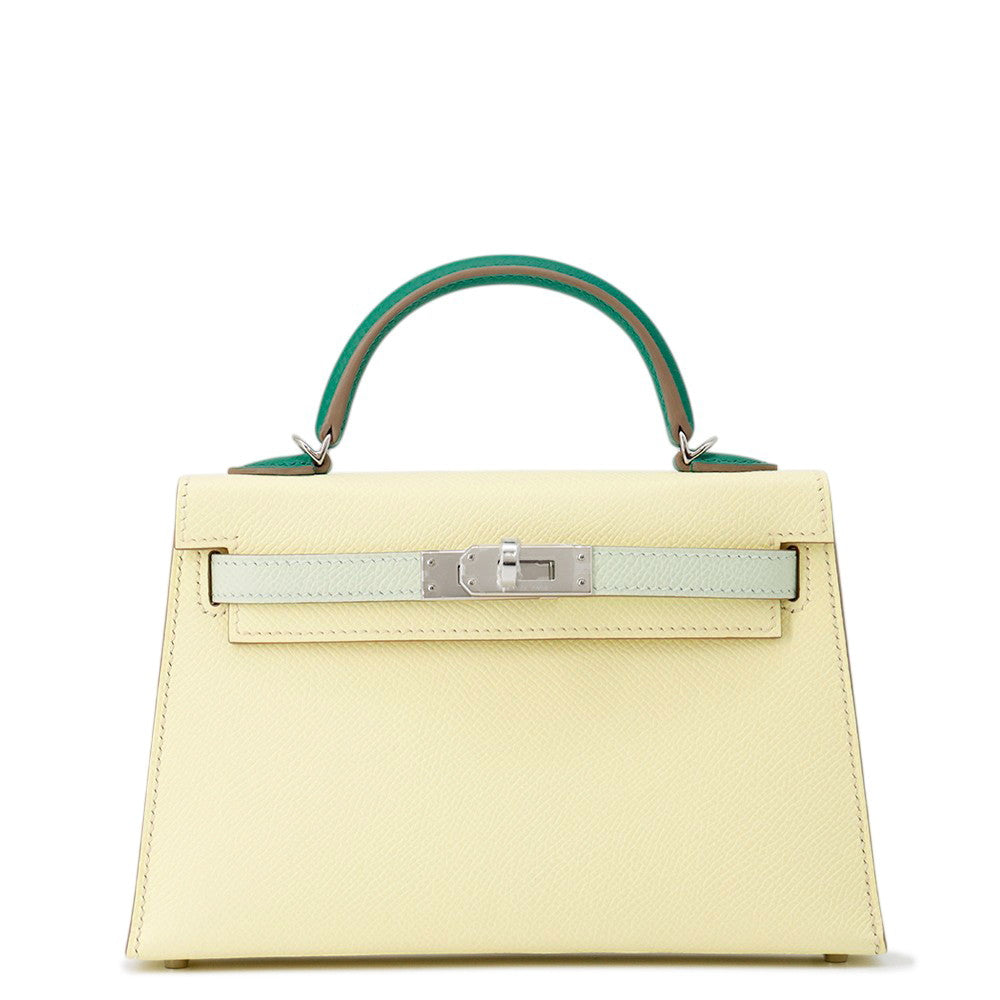 Kelly Tricolor Jaune Milton Vert Fizz Vert Mini Travel Bag