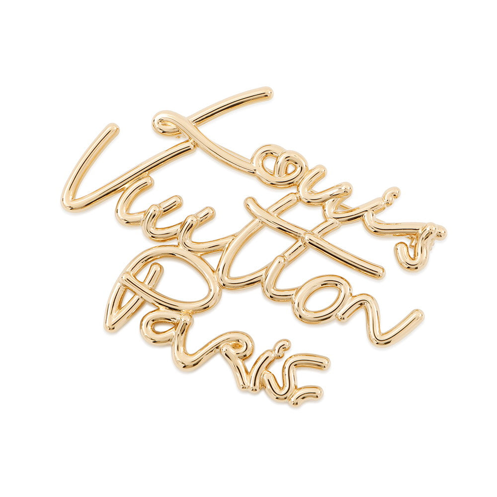 Louis Vuitton Brooch・ Script GoldM03098 Handbag