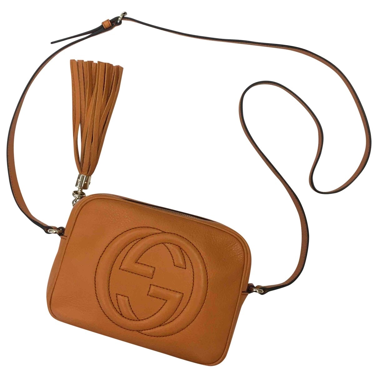 Gucci soho orange leather handbag