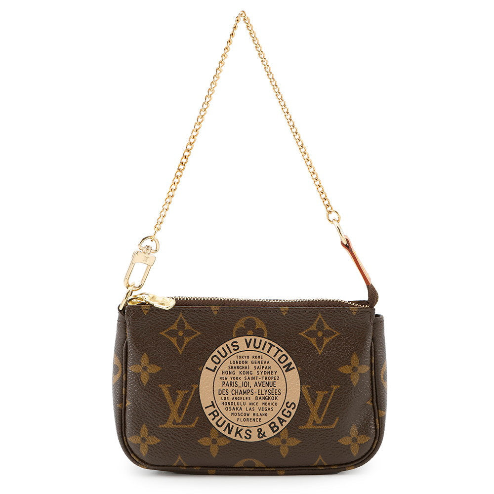 Louis Vuitton Pochette Accessoires T&B BrownM60153 Monogram Clutch Bag 2